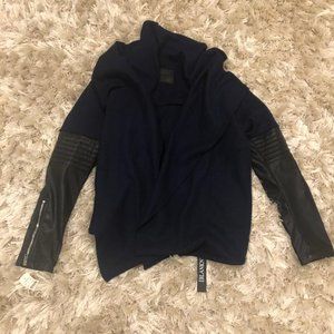 Brand New Blank NYC Blue and Black Jacket Sweater - Size L